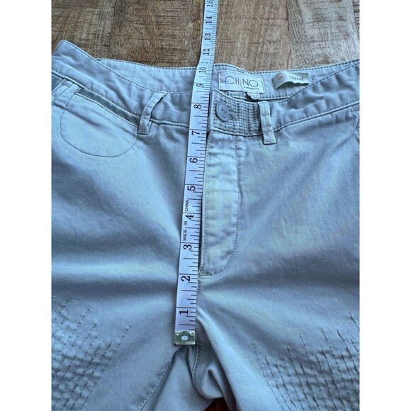 Anthropologie Womens Patchwork Relaxed Mid Rise Straight Leg Chino Pant Beige 28 - Picture 12 of 13